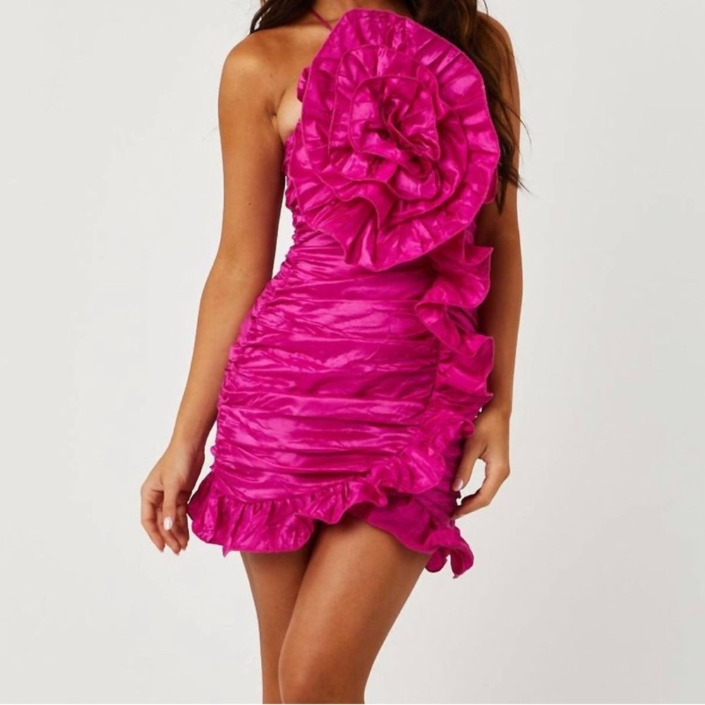 DO + BE Semi Formal Hot Pink Dress